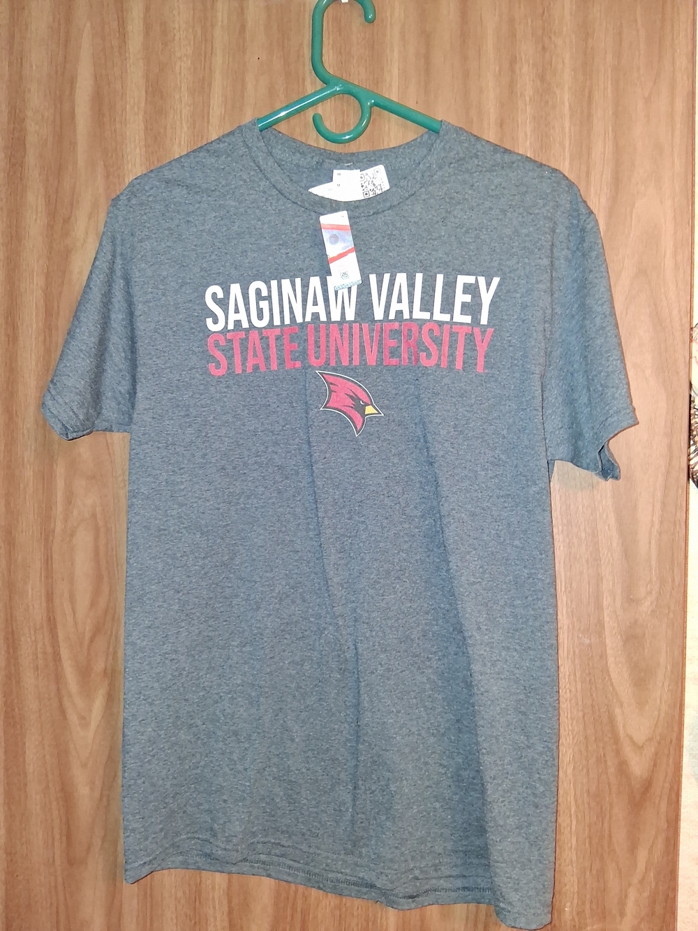 Saginaw Valley State University Gray Short-Sleeve Graphic Tee